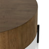 Eaton Amber Oak Drum Coffee Table | shipping 6/16/2025