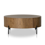 Eaton Amber Oak Drum Coffee Table | shipping 6/16/2025