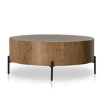 Eaton Amber Oak Drum Coffee Table | shipping 6/16/2025