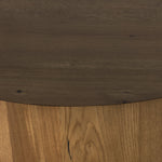 Eaton Amber Oak Drum Coffee Table | shipping 6/16/2025