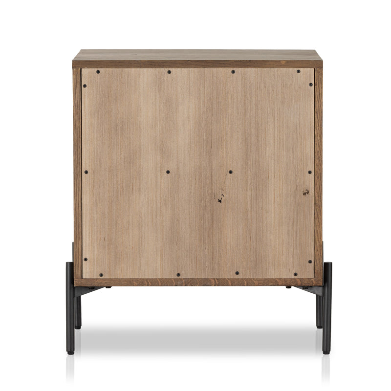 Eaton Amber Oak Resin Nightstand | ready to ship!