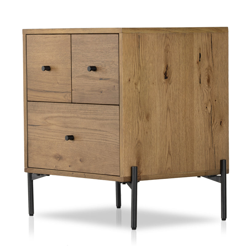 Eaton Amber Oak Resin Nightstand | ready to ship!