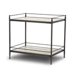Eisen Wavy White Marble Nightstand | shipping 7/20/2025