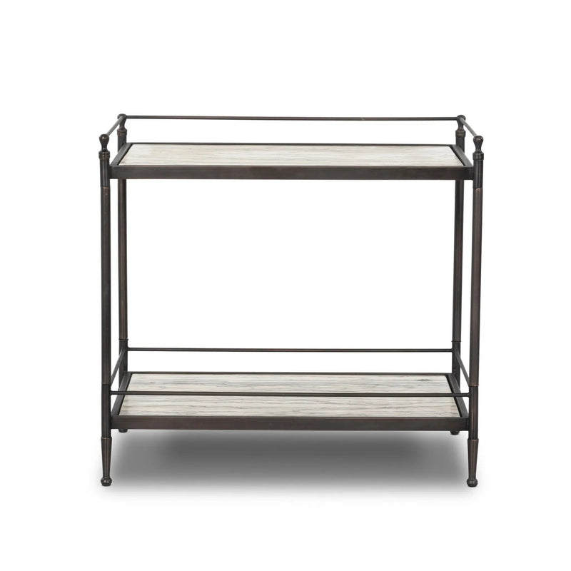 Eisen Wavy White Marble Nightstand | shipping 7/20/2025