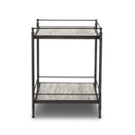 Eisen Wavy White Marble Nightstand | shipping 7/20/2025