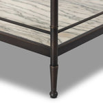 Eisen Wavy White Marble Nightstand | shipping 7/20/2025