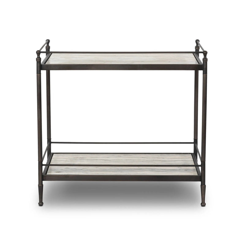 Eisen Wavy White Marble Nightstand | shipping 7/20/2025