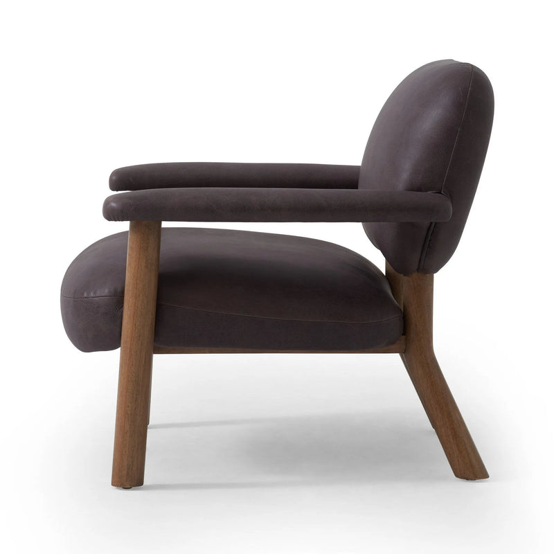 Eisley Tumble Waxed Slate Accent Chair | ready to ship!