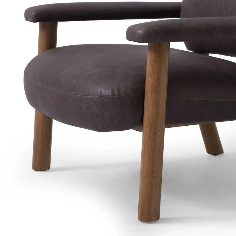 Eisley Tumble Waxed Slate Accent Chair | ready to ship!