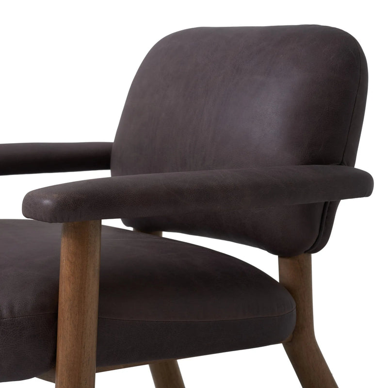 Eisley Tumble Waxed Slate Accent Chair | ready to ship!
