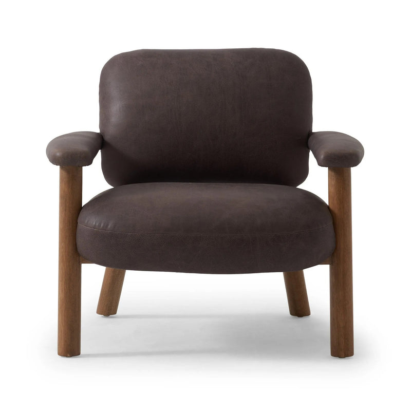 Eisley Tumble Waxed Slate Accent Chair | ready to ship!