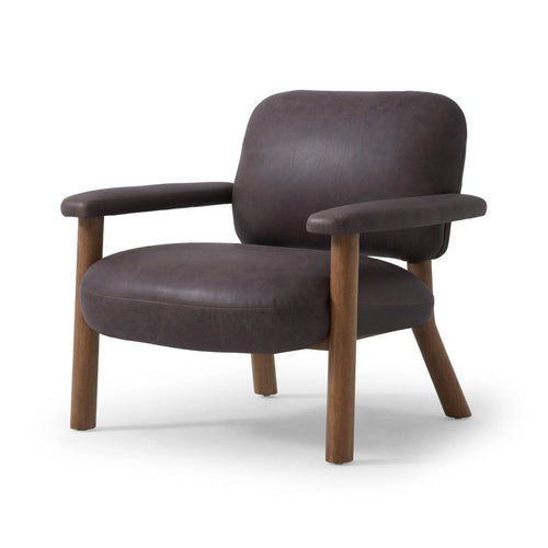 Eisley Tumble Waxed Slate Accent Chair | ready to ship!
