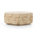 Elena Light Burl Coffee Table | shipping 6/3/2025