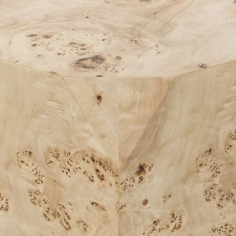 Elena Light Burl Coffee Table | shipping 6/3/2025