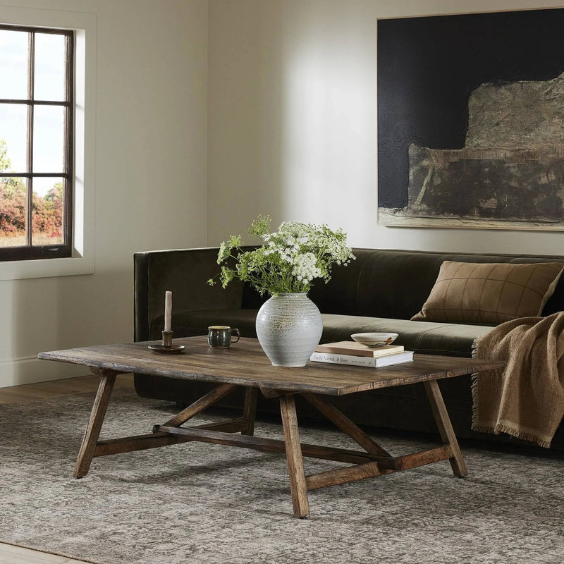 Elio Burnt Bleached Oak Small Coffee Table | shipping 10/19/2025