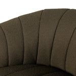 Elliana FIQA Boucle Olive Swivel Chair | ready to ship!