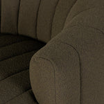 Elliana FIQA Boucle Olive Swivel Chair | ready to ship!