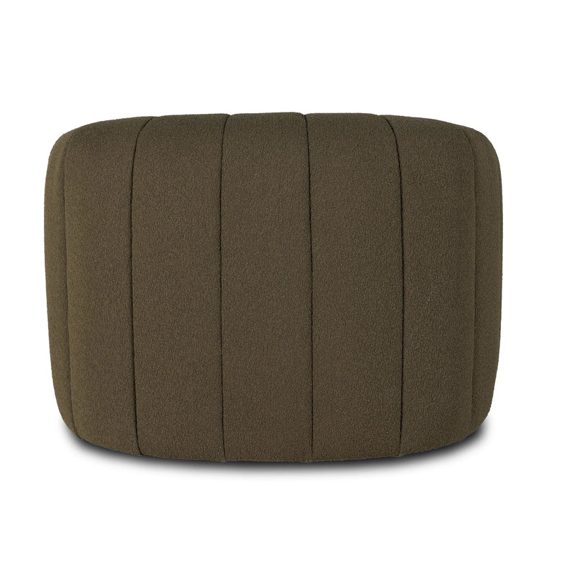 Elliana FIQA Boucle Olive Swivel Chair | ready to ship!