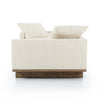 Everly Irving Taupe Tete A Tete Chaise | ready to ship!