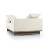 Everly Irving Taupe Tete A Tete Chaise | ready to ship!