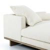Everly Irving Taupe Tete A Tete Chaise | ready to ship!