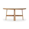 Fara Light Brown Oak Console Table | ready to ship!