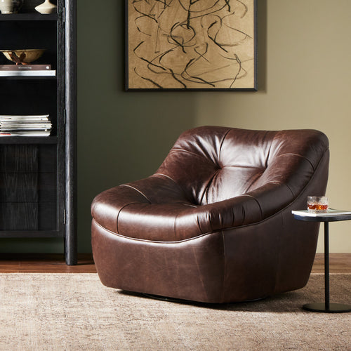 Farley Conroe Cigar Swivel Chair | ready to ship!