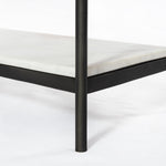 Felix Hammered Grey Small Console Table | shipping 6/23/2025