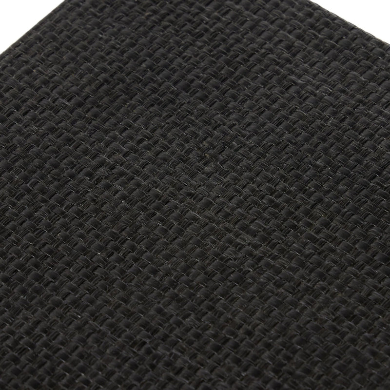 Fiona Black Raffia Nightstand | shipping 08/25/2025