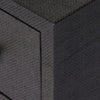 Fiona Black Raffia Nightstand | shipping 08/25/2025