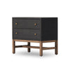 Fiona Black Raffia Nightstand | shipping 08/25/2025