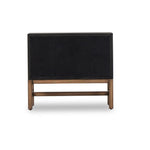 Fiona Black Raffia Nightstand | shipping 08/25/2025