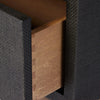 Fiona Black Raffia Nightstand | shipping 08/25/2025
