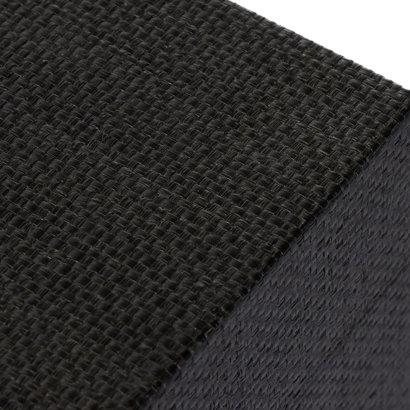 Fiona Black Raffia Nightstand | shipping 08/25/2025