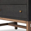 Fiona Black Raffia Nightstand | shipping 08/25/2025