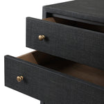 Fiona Black Raffia Tall Dresser | shipping 10/9/2025