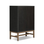Fiona Black Raffia Tall Dresser | shipping 10/9/2025