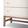 Fiona Ivory Painted Raffia 6 Drawer Dresser | shipping 10/25/2025