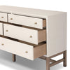 Fiona Ivory Painted Raffia 6 Drawer Dresser | shipping 10/25/2025