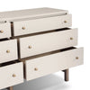 Fiona Ivory Painted Raffia 6 Drawer Dresser | shipping 10/25/2025