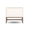 Fiona Ivory Painted Raffia Nightstand | shipping 10/25/2025
