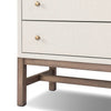 Fiona Ivory Painted Raffia Nightstand | shipping 10/25/2025