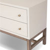 Fiona Ivory Painted Raffia Nightstand | shipping 10/25/2025