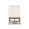 Fiona Ivory Painted Raffia Nightstand | shipping 10/25/2025