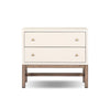 Fiona Ivory Painted Raffia Nightstand | shipping 10/25/2025