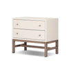 Fiona Ivory Painted Raffia Nightstand | shipping 10/25/2025