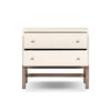 Fiona Ivory Painted Raffia Nightstand | shipping 10/25/2025