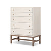 Fiona Ivory Painted Raffia Tall Dresser | ready to ship!