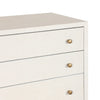 Fiona Ivory Painted Raffia Tall Dresser | ready to ship!