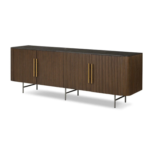 Fletcher Terra Brown Oak Media Console | ready to ship!